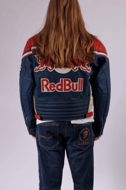 REDBULL Racing Tricolor Leather Motorcycle Jacket - immagine 2