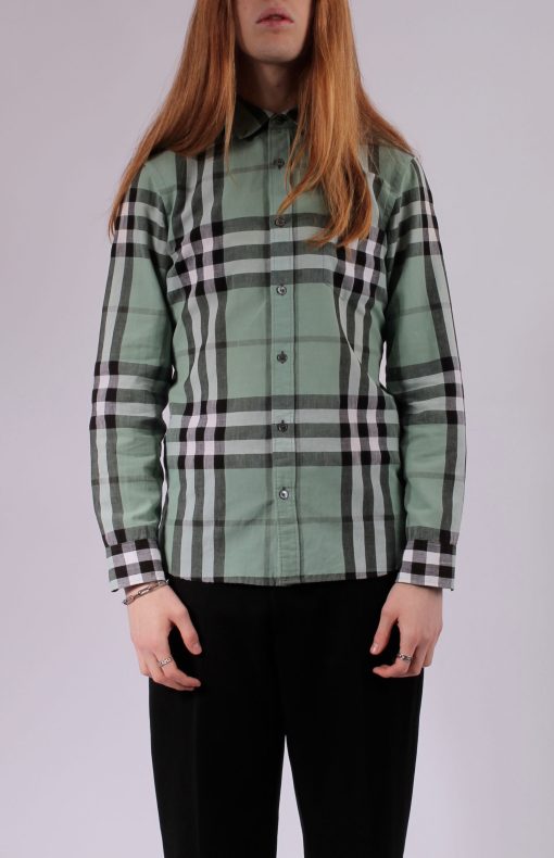 BURBERRY Nova Check Green Shirt