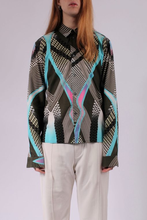 ROBERTO CAVALLI Freedom Multicolor Pattern Shirt