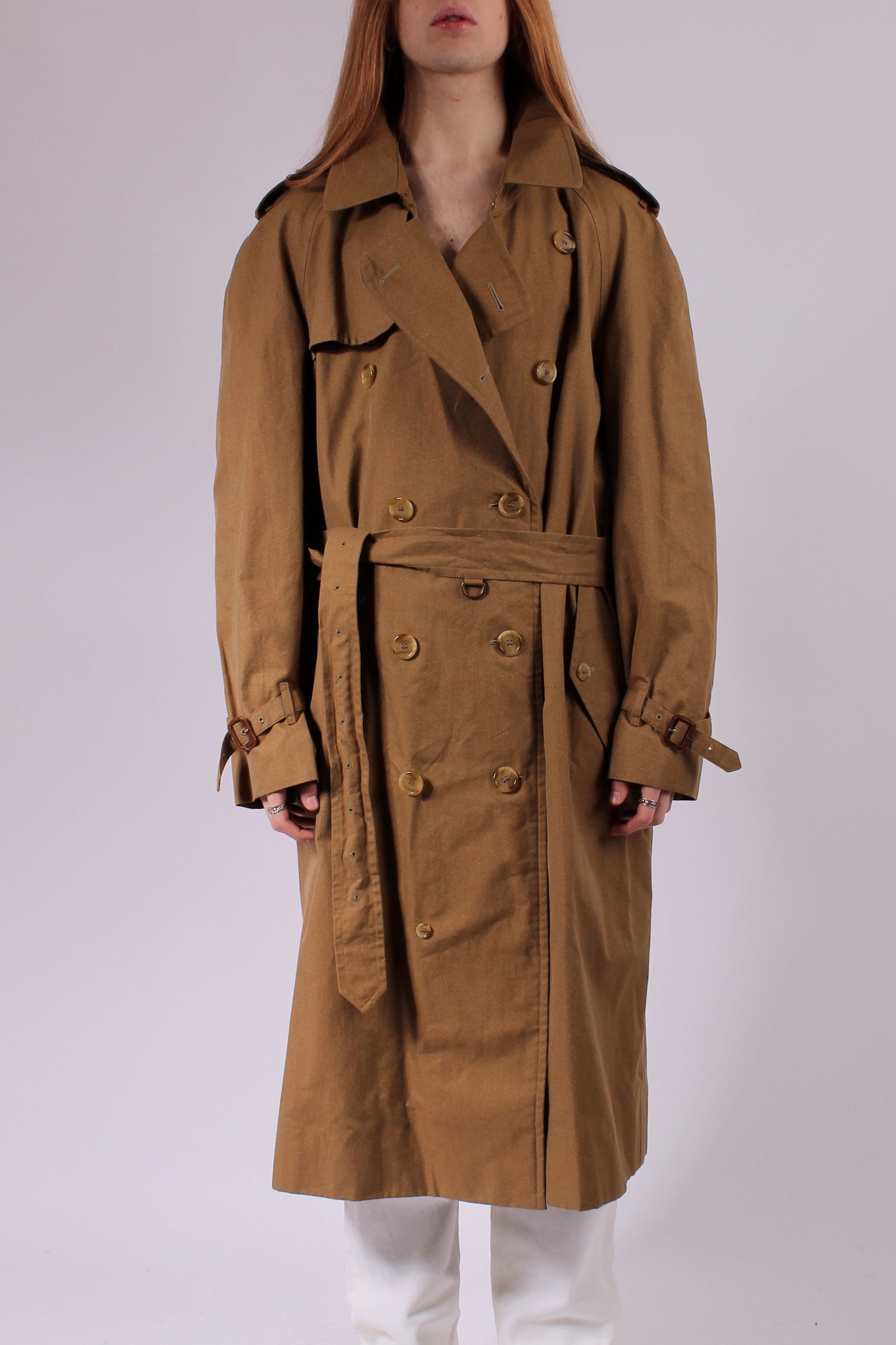 BURBERRY Khaki Double-Breasted Trenchcoat