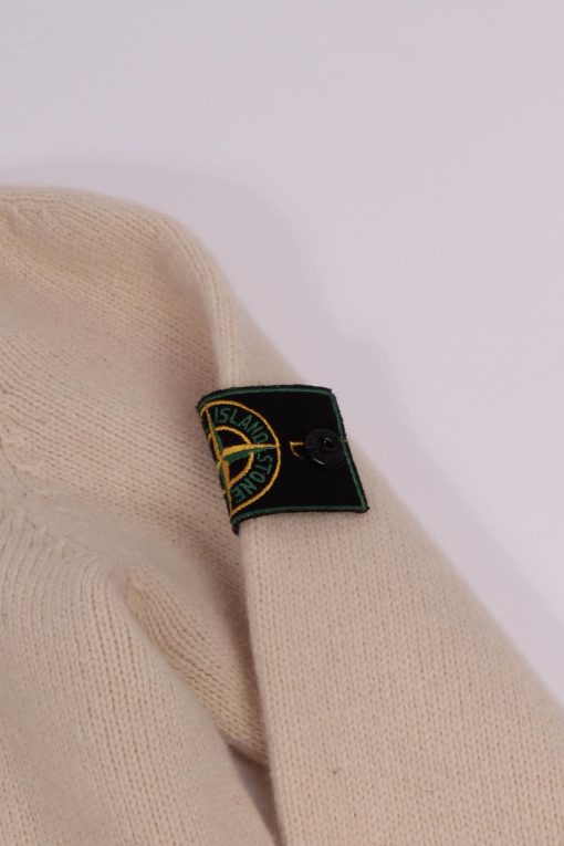 STONE ISLAND Green badge Buttoned Sweater - immagine 4