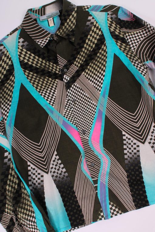 ROBERTO CAVALLI Freedom Multicolor Pattern Shirt - immagine 4