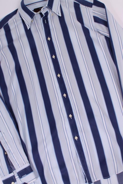 ETRO White Blue Striped Shirt - immagine 3