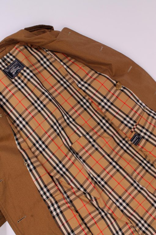 BURBERRY Khaki Double-Breasted Trenchcoat - immagine 3