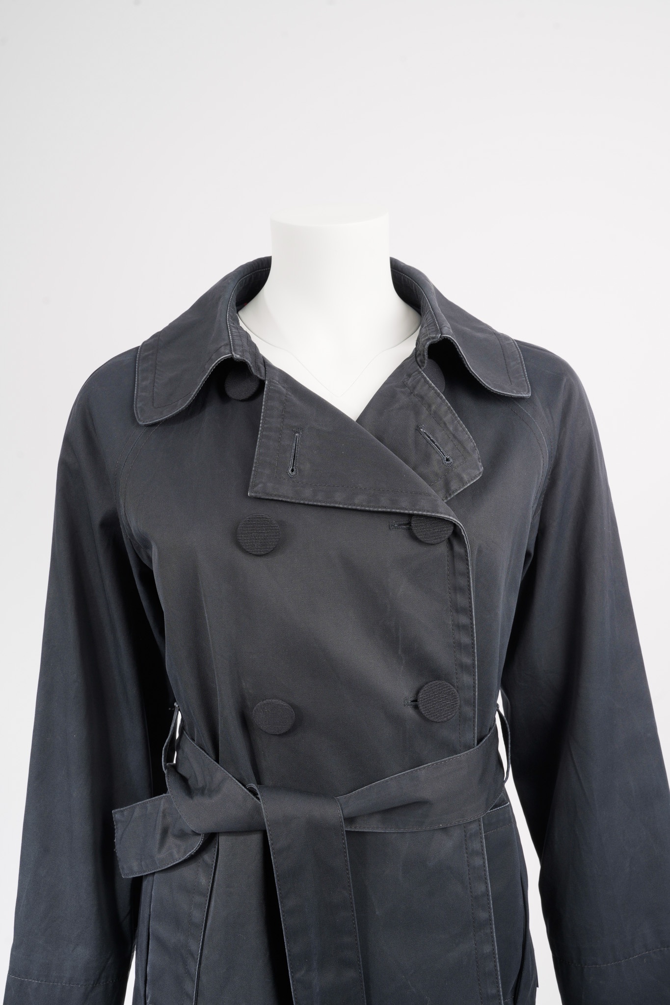Alternative view of MONCLER Navy cotton trench