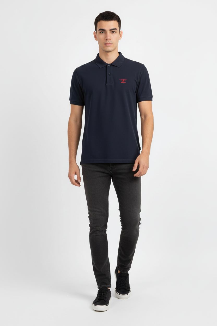 BARBOUR Polo red logo