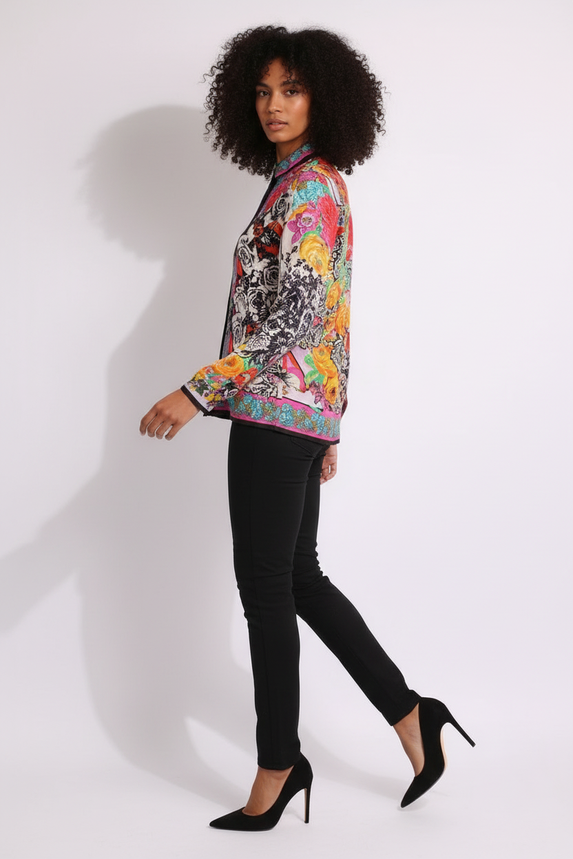 GIANNI VERSACE Floral Silk shirt