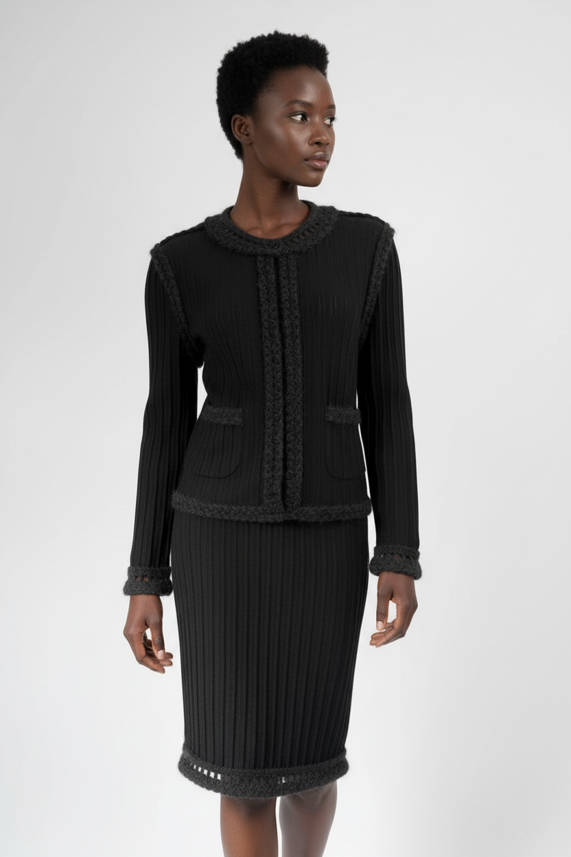 Alternative view of CHANEL Vintage Dress 2010 Black Wool Mohair