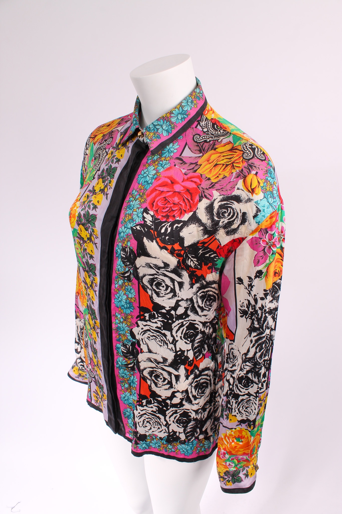 GIANNI VERSACE Floral Silk shirt - immagine 5