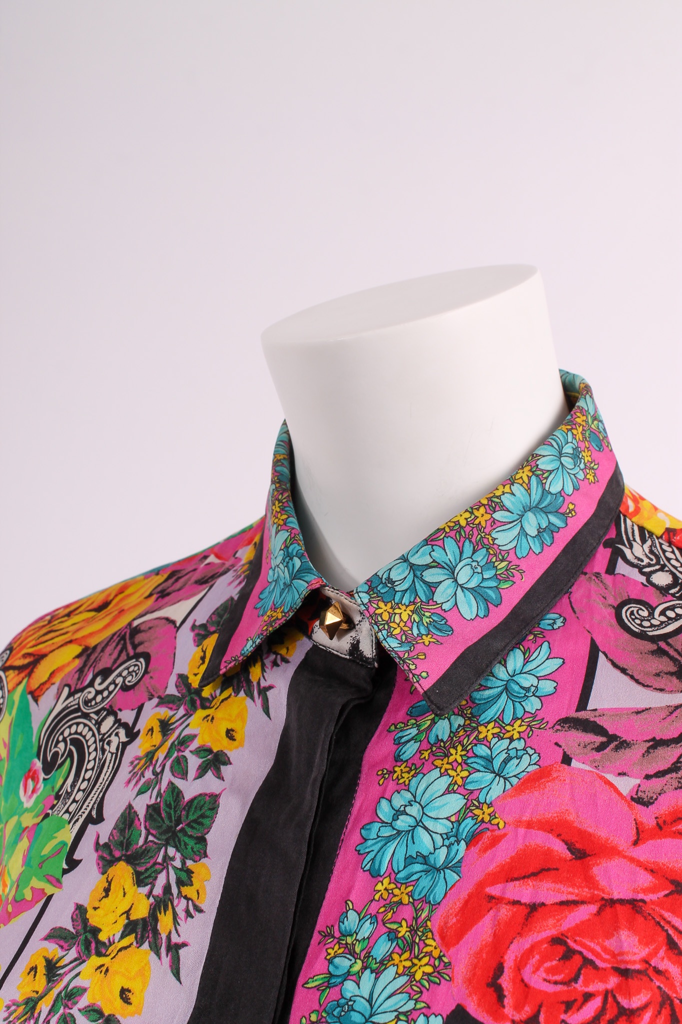 GIANNI VERSACE Floral Silk shirt - immagine 3