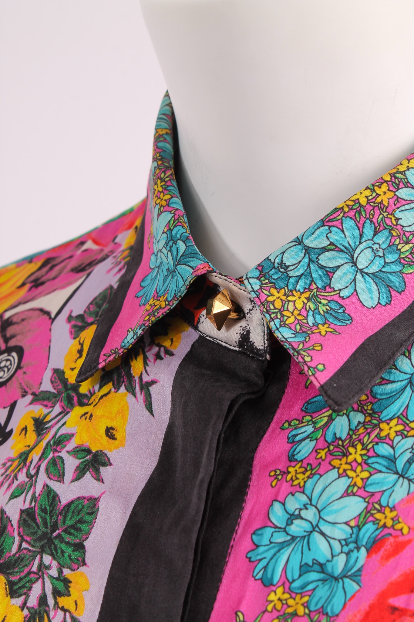 GIANNI VERSACE Floral Silk shirt - immagine 4