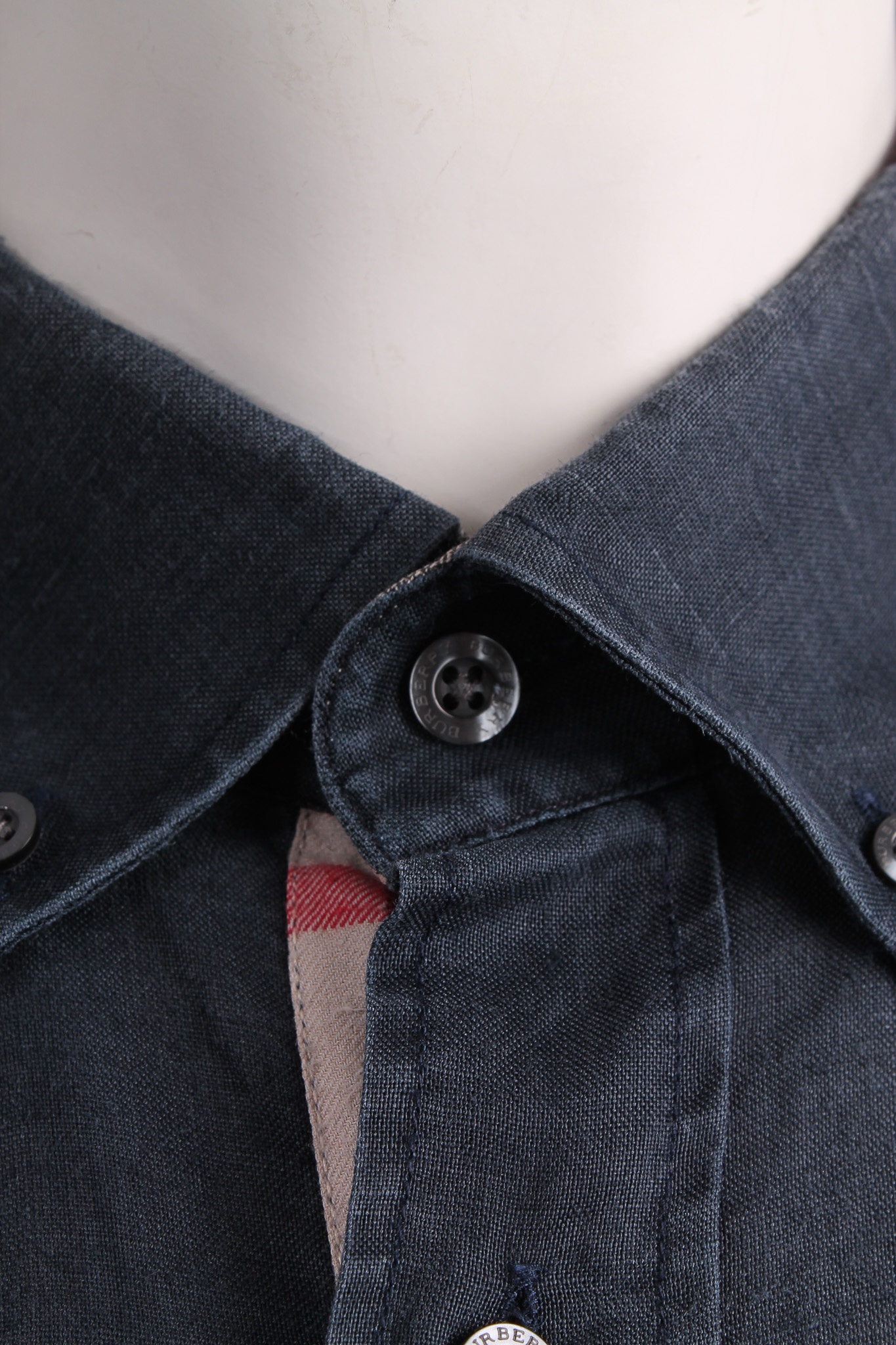 Alternative view of BURBERRY Navy Linen shirt