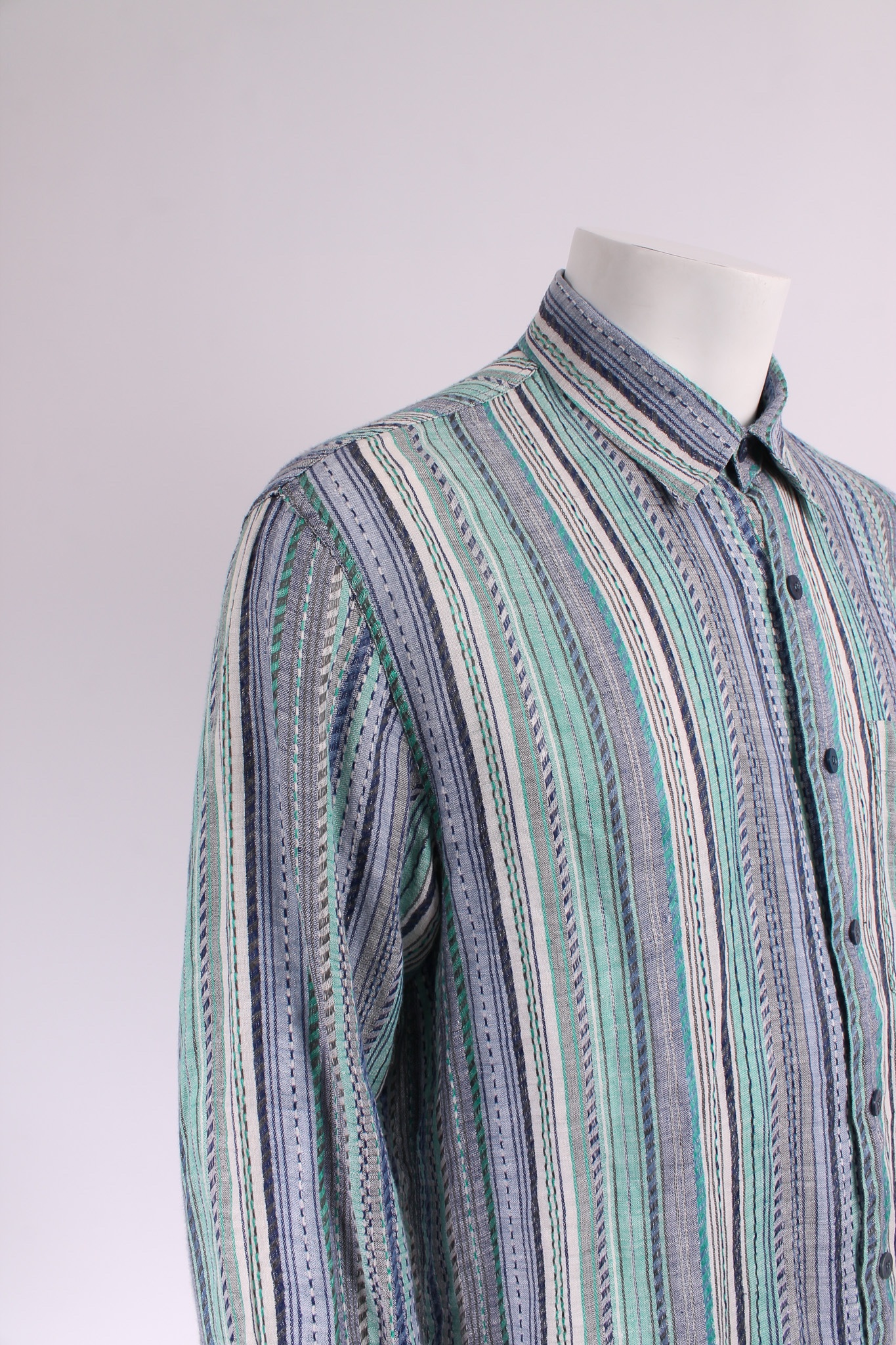 Alternative view of MISSONI Multicolor blue printed shirt