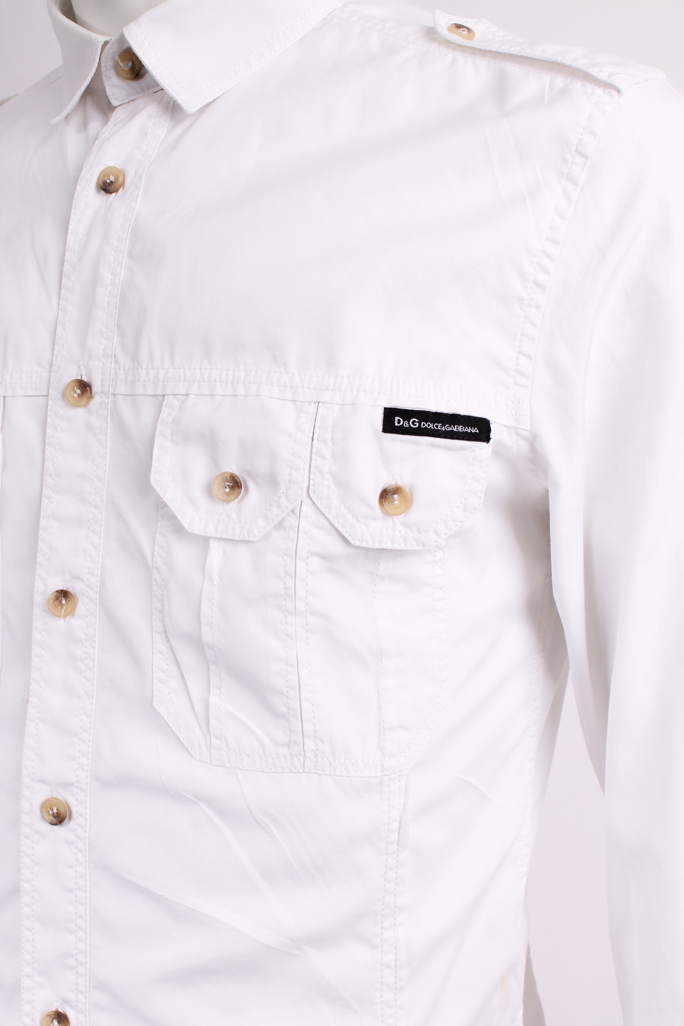 Alternative view of DOLCE&GABBANA White premium quality shirt