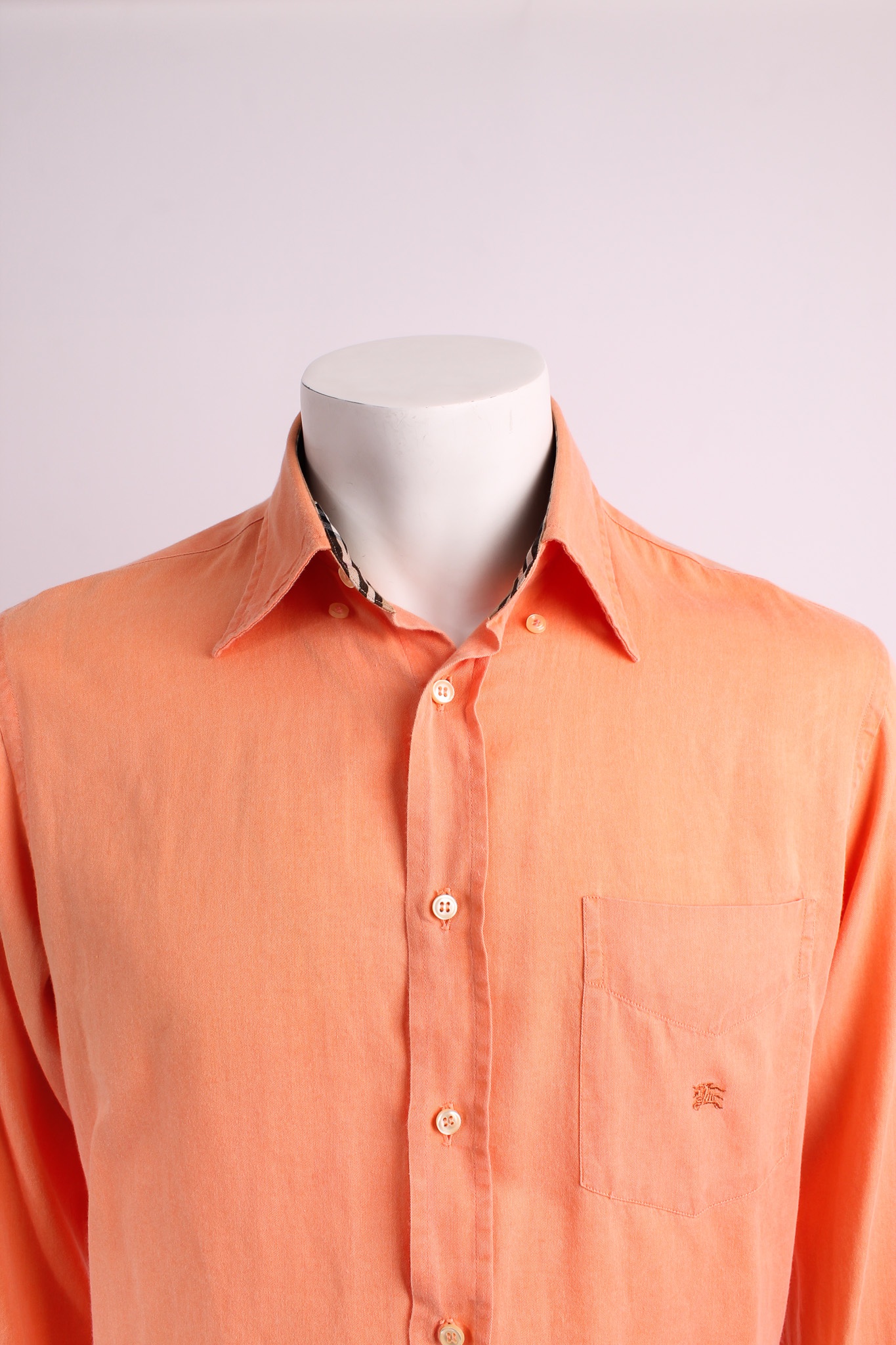 Alternative view of BURBERRY Salmon cotton shirt