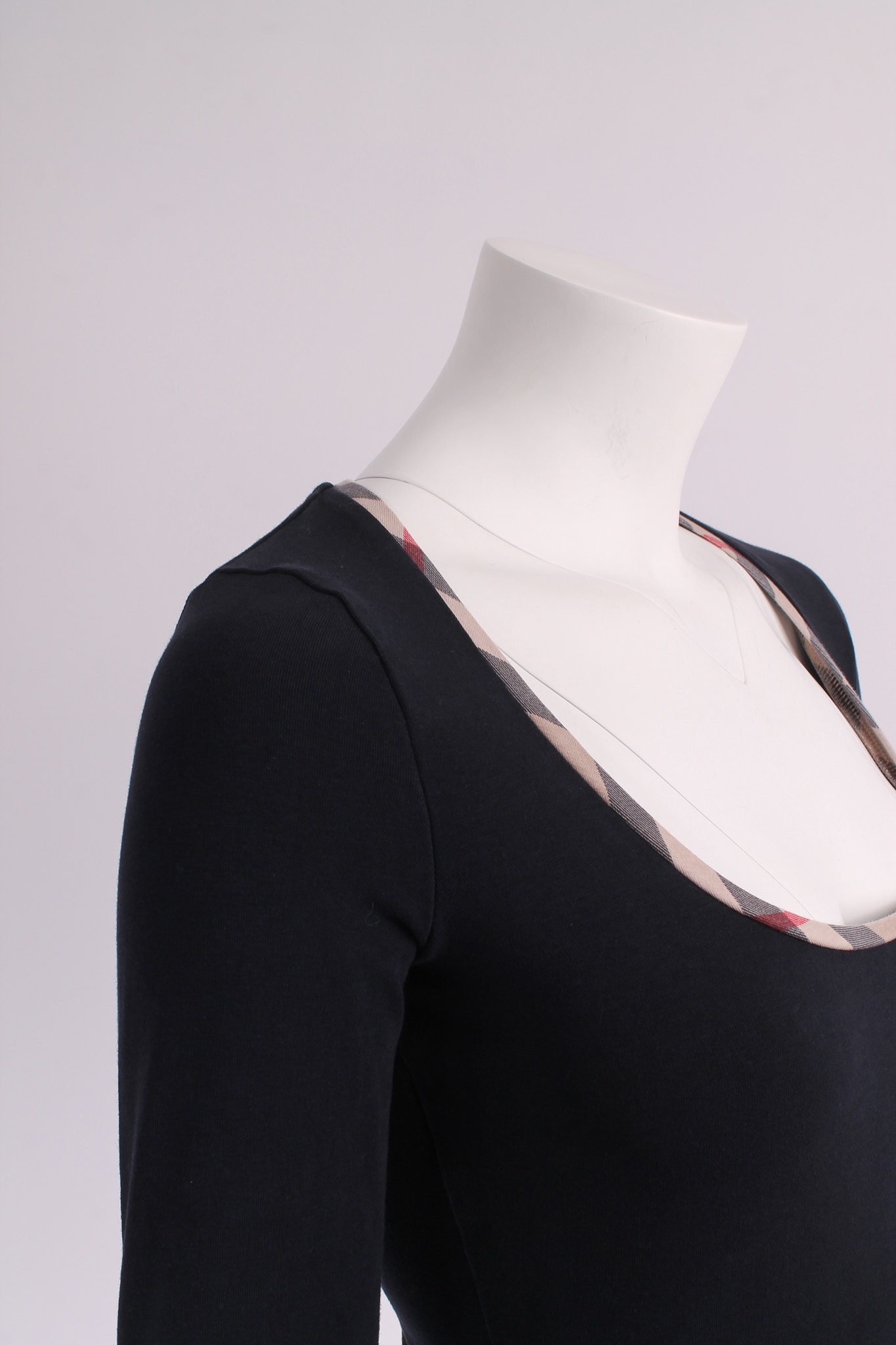 Alternative view of BURBERRY Navy Cotton Stretch Top