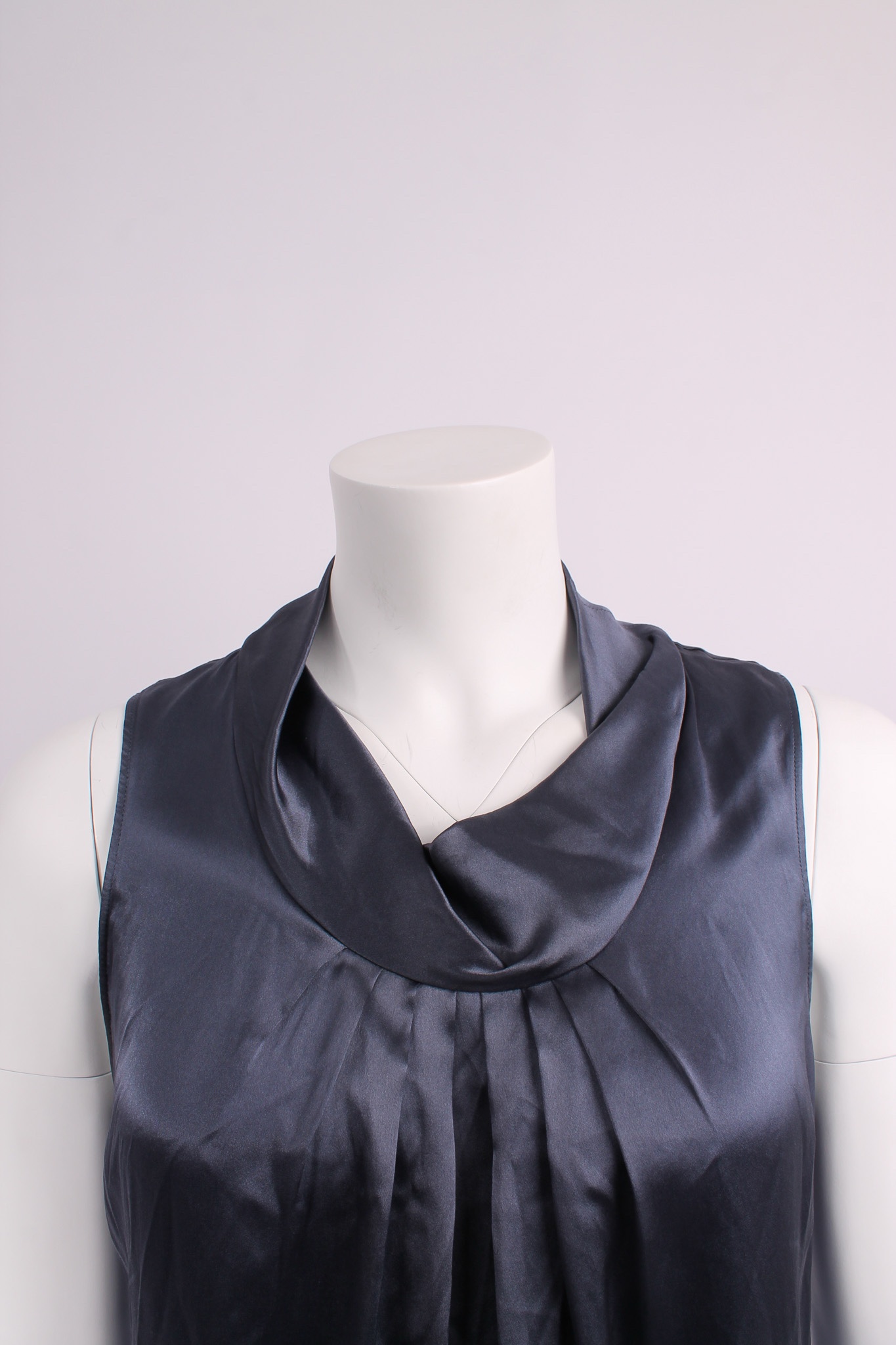 Alternative view of ETRO Navy Silk Sleeveless Top