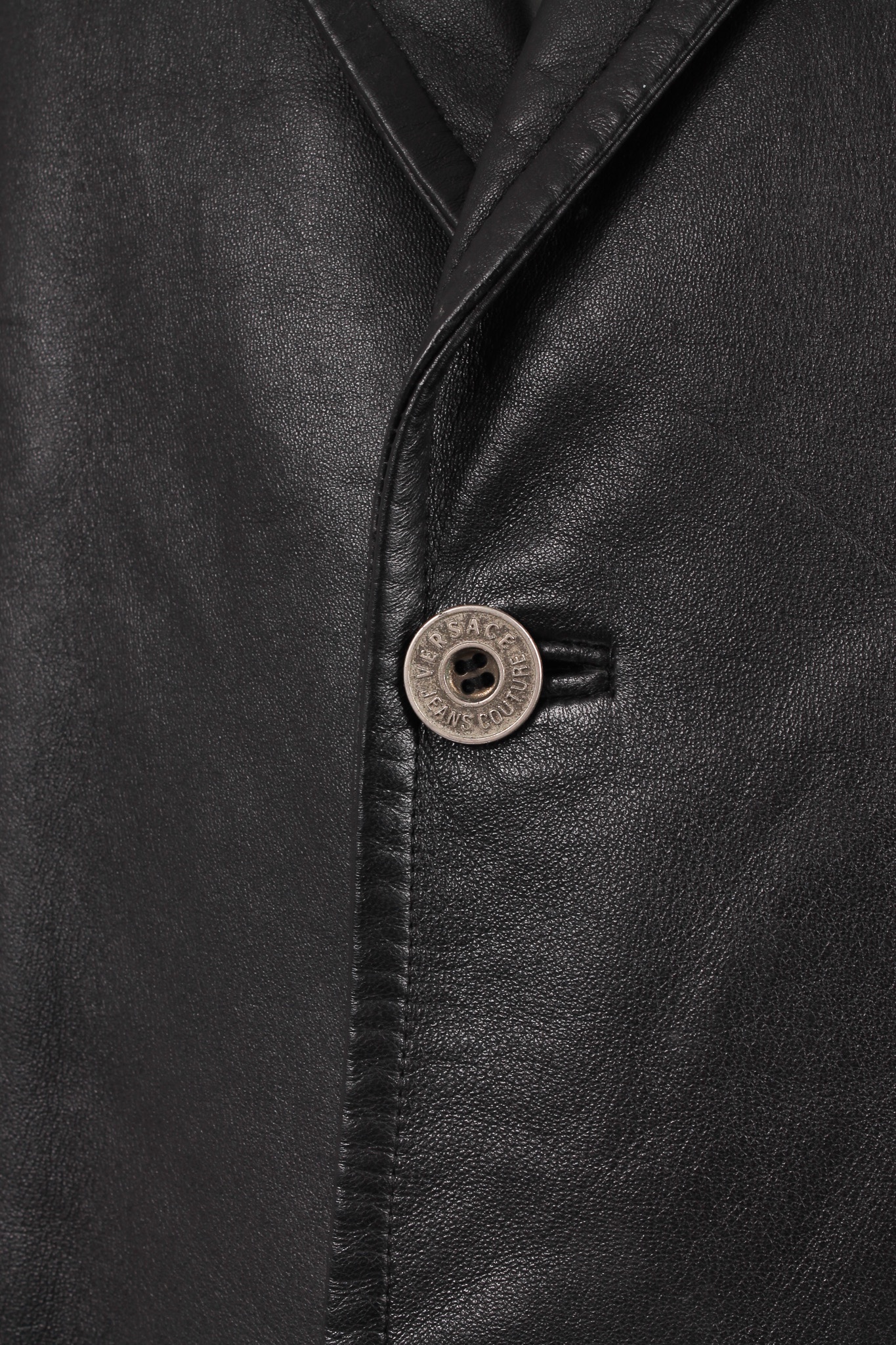 VERSACE Real leather trenchcoat - immagine 5