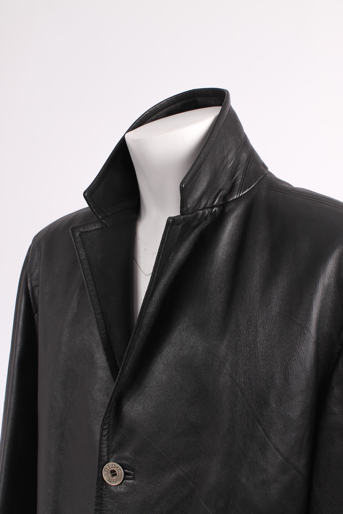 Alternative view of VERSACE Real leather trenchcoat
