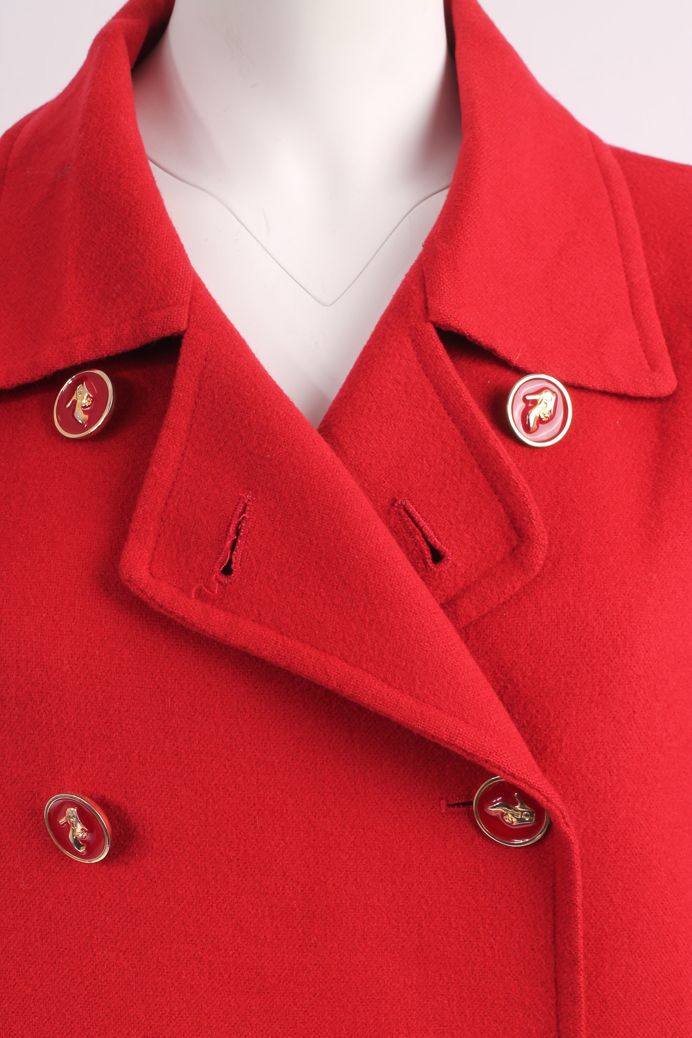 Alternative view of SALVATORE FERRAGAMO Wool Coat double-breasted gold buttons