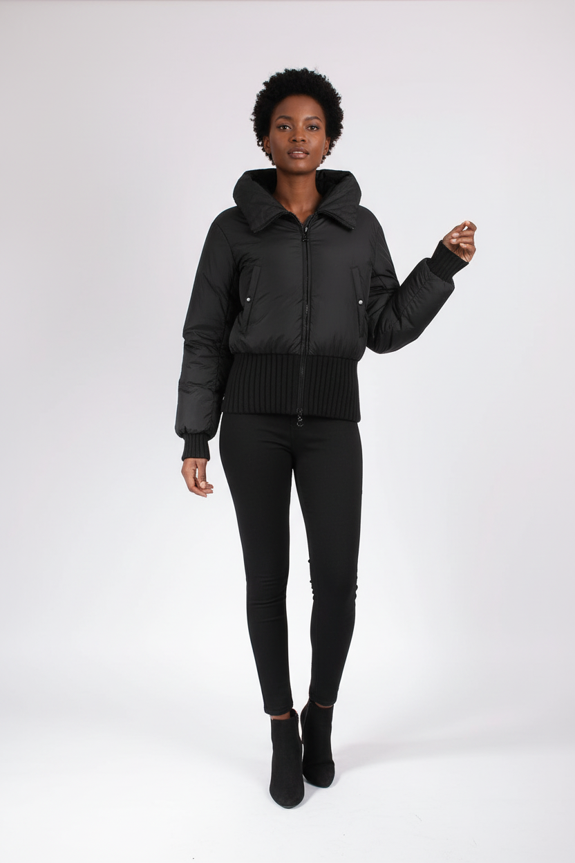 ARMANI JEANS Cropped Down Jacket